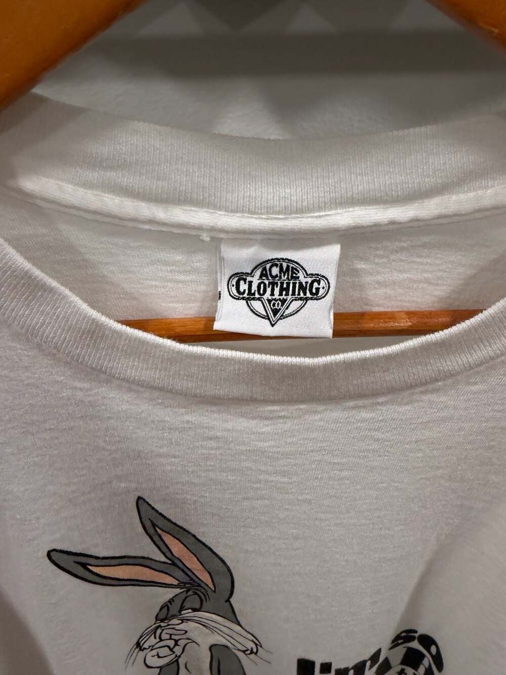 Vintage 1991 Looney Tunes Bugs Bunny 'I'm So Smart' Graphic T-Shirt - Picture 5 of 5